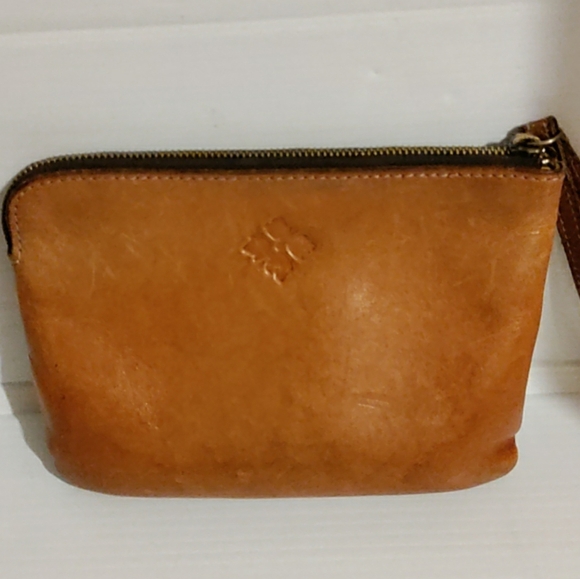 PATRICIA NASH Tooled Florence Leather - St. Croce Zip Pouch / Wallet / Wristlet - Picture 2 of 7